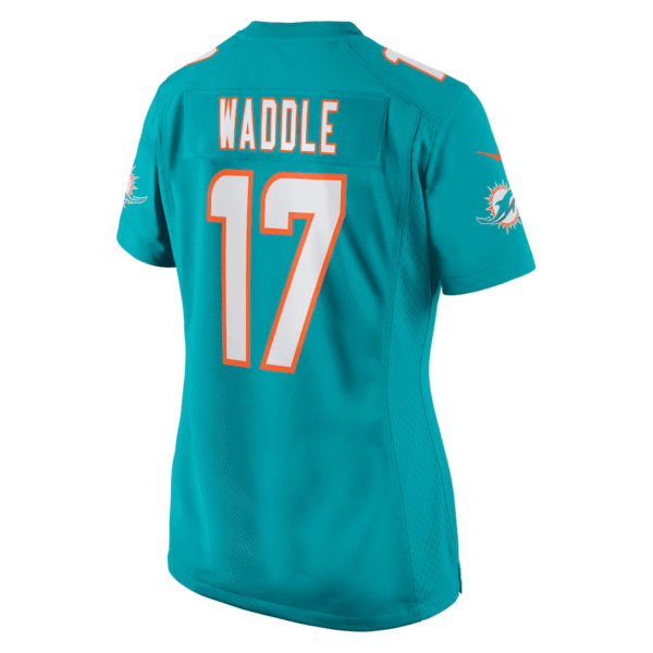 Jaylen Waddle 17 Miami Dolphins Women Game Jersey - Aqua
