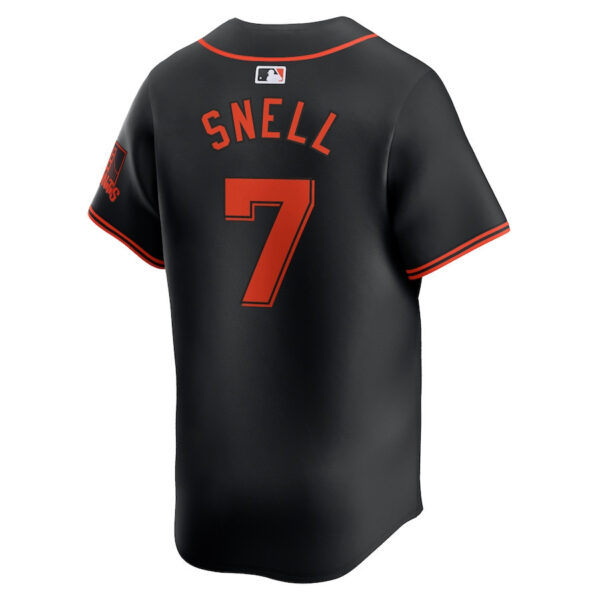 Blake Snell 7 San Francisco Giants Alternate Limited Men Jersey - Black