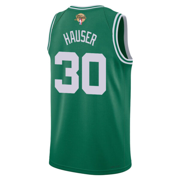 Sam Hauser 30 Boston Celtics 2024 FINALS PATCH Icon Edition Jersey - Kelly Green