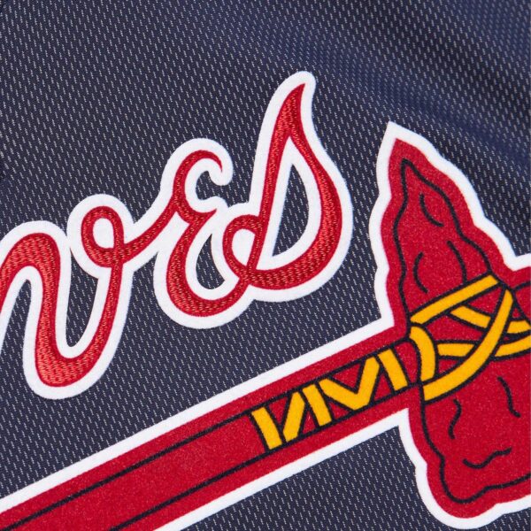 John Smoltz Atlanta Braves Mitchell & Ness Cooperstown Collection Mesh Batting Practice Jersey - Navy