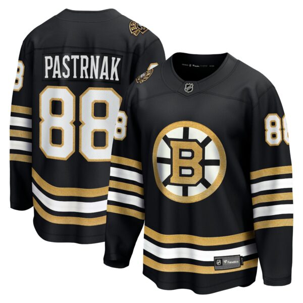 David Pastrnak Boston Bruins Fanatics 100th Anniversary Premier Breakaway Player Jersey - Black