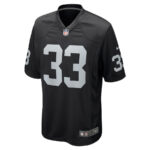 Roderic Teamer 33 Las Vegas Raiders Men Game Jersey - Black