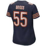 Lance Briggs 55 Chicago Bears Women Game Retired Jersey - Navy