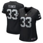 Roderic Teamer 33 Las Vegas Raiders Women Game Jersey - Black