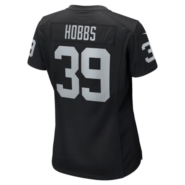Nate Hobbs 39 Las Vegas Raiders Women Game Jersey - Black