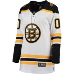 Boston Bruins Fanatics Women's Away Breakaway Custom Jersey - White