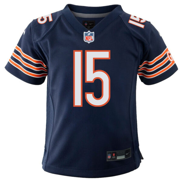 Rome Odunze 15 Chicago Bears 2024 NFL Draft First Round Pick Player Game YOUTH Jersey - Navy