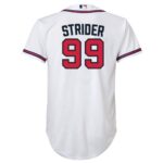 Spencer Strider Atlanta Braves  Youth Home Replica Player Jersey - White