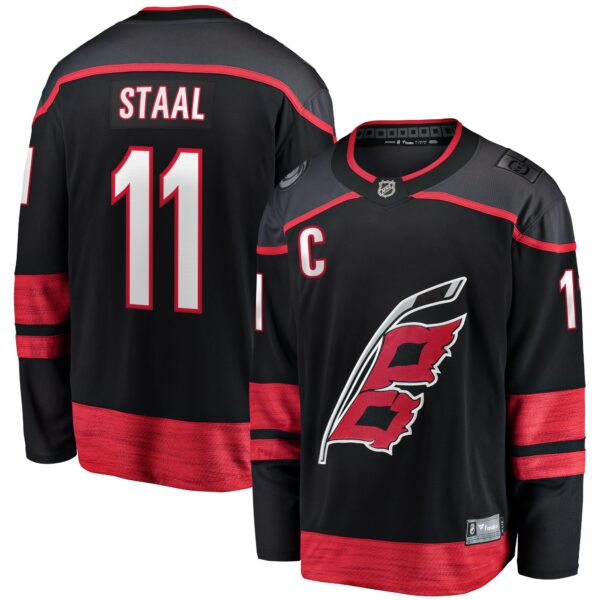 Jordan Staal Carolina Hurricanes Fanatics Home Captain Patch Breakaway Player Jersey - Black