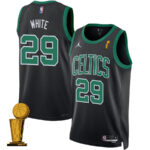 Derrick White 29 Boston Celtics 2024 FINALS CHAMPIONS Swingman Jersey - Statement Edition - Black