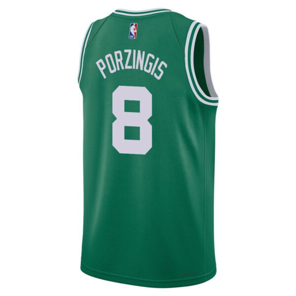Kristaps Porzingis 8 Boston Celtics 2024 FINALS CHAMPIONS Jersey - Icon Edition - Kelly Green