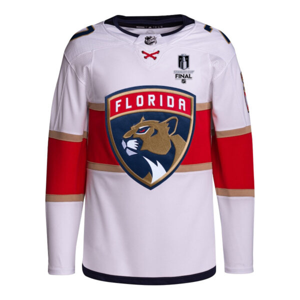 Niko Mikkola 77 Florida Panthers 2024 STANLEY CUP Final Away Breakaway Jersey - Men, White