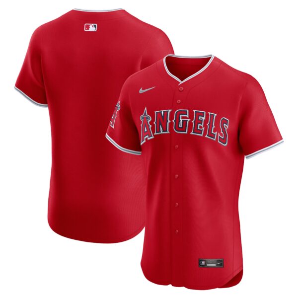 Los Angeles Angels  Alternate Vapor Premier Elite Patch Jersey - Red