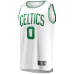 Jayson Tatum 0 Boston Celtics 2024 NBA Finals Fast Break Jersey - Association Edition - White