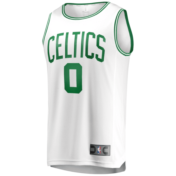 Jayson Tatum 0 Boston Celtics 2024 NBA Finals Fast Break Jersey - Association Edition - White