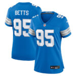 Mathieu Betts 95 Detroit Lions Women's Game Jersey - Blue