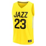 Lauri Markkanen Utah Jazz Fanatics Youth Fast Break Player Jersey - Icon Edition - Yellow