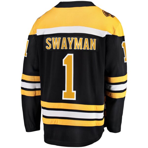 Jeremy Swayman Boston Bruins Fanatics Home Breakaway Replica Jersey - Black