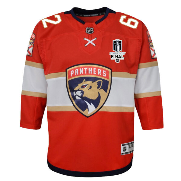 Brandon Montour 62 Florida Panthers 2024 STANLEY CUP Final Youth Home Breakaway Jersey - Red