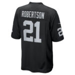Amik Robertson 21 Las Vegas Raiders Men Team Game Jersey - Black