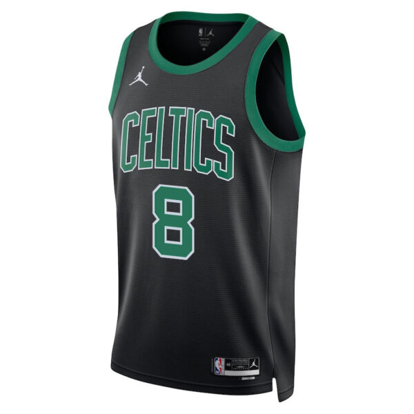 Kristaps Porzingis 8 Boston Celtics 2024 FINALS CHAMPIONS Swingman Jersey - Statement Edition - Black