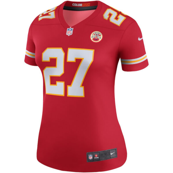 Kareem Hunt 27 Kansas City Chiefs Women Color Rush Legend Jersey - Red