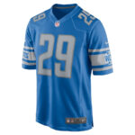 Kindle Vildor 29 Detroit Lions Game Men Jersey - Blue