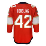 Gustav Forsling 42 Florida Panthers 2024 STANLEY CUP Final Youth Home Breakaway Jersey - Red