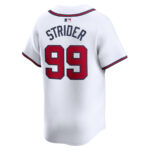 Spencer Strider 99 Atlanta Braves Home Limited Player Men Jersey - White