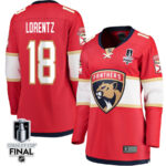 Steven Lorentz 18 Florida Panthers 2024 STANLEY CUP Final Women's Home Breakaway Jersey - Red