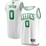 Jayson Tatum 0 Boston Celtics 2024 NBA Finals Fast Break Jersey - Association Edition - White