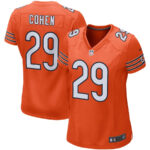 Tarik Cohen 29 Chicago Bears Women Game Jersey - Orange