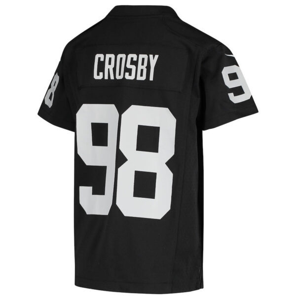 Maxx Crosby 98 Las Vegas Raiders YOUTH Game Jersey - Black