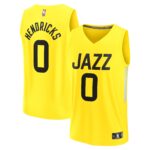 Taylor Hendricks Utah Jazz Fanatics  Fast Break Replica Jersey - Icon Edition - Yellow
