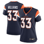 Javonte Williams 33 Denver Broncos Women Alternate Game Jersey - Navy