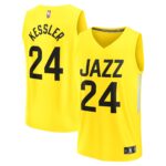 Walker Kessler Utah Jazz Fanatics Fast Break Replica Player Jersey - Icon Edition - Yellow