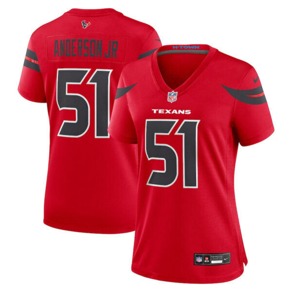 Will Anderson Jr. 51 Houston Texans Women Alternate Game Jersey - Red