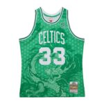 Larry Bird Boston Celtics Mitchell & Ness 1985/86 Hardwood Classics Asian Heritage 6.0 Swingman Throwback Player Jersey - Kelly Green