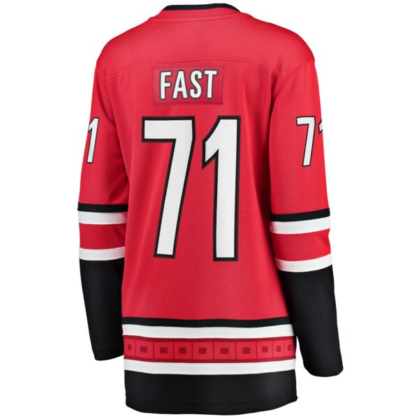 Jesper Fast Carolina Hurricanes Fanatics Women's Alternate Breakaway Jersey - Red