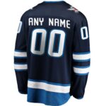 Winnipeg Jets Fanatics Home Breakaway Custom Jersey - Blue