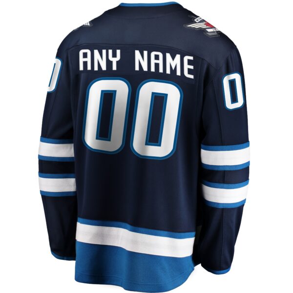 Winnipeg Jets Fanatics Home Breakaway Custom Jersey - Blue