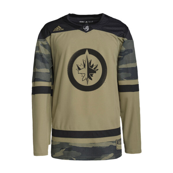Winnipeg Jets adidas Logo Military Appreciation Team Authentic Practice Jersey - Camo