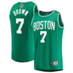 Jaylen Brown 7 Boston Celtics 2024 NBA Finals Fast Break Jersey - Icon Edition - Kelly Green