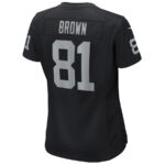 Tim Brown 81 Las Vegas Raiders Women Game Retired Jersey - Black