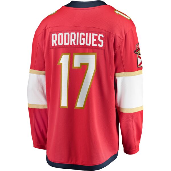 Evan Rodrigues Florida Panthers Fanatics Home Breakaway Jersey - Red