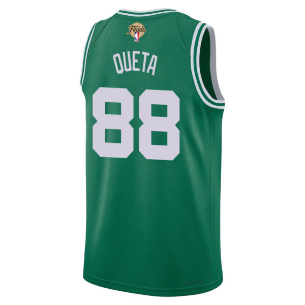 Neemias Queta 88 Boston Celtics 2024 FINALS PATCH Icon Edition Jersey - Kelly Green