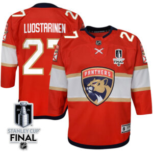 Eetu Luostarinen 27 Florida Panthers 2024 STANLEY CUP Final Youth Home Breakaway Jersey - Red