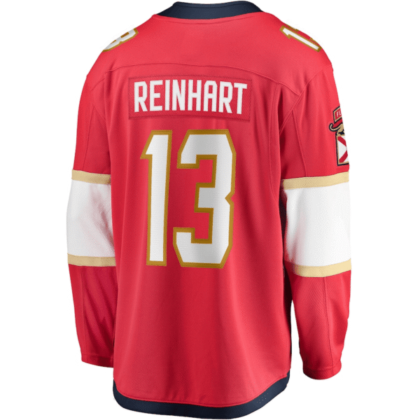 Sam Reinhart 13 Florida Panthers 2024 Stanley Cup Final Home Breakaway Player Jersey - Red