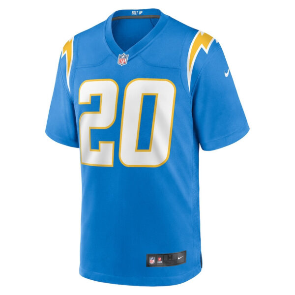 Cam Hart 20 Los Angeles Chargers Team Game Men Jersey - Powder Blue