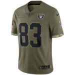 Darren Waller Las Vegas Raiders 2022 Salute To Service Limited Jersey - Olive